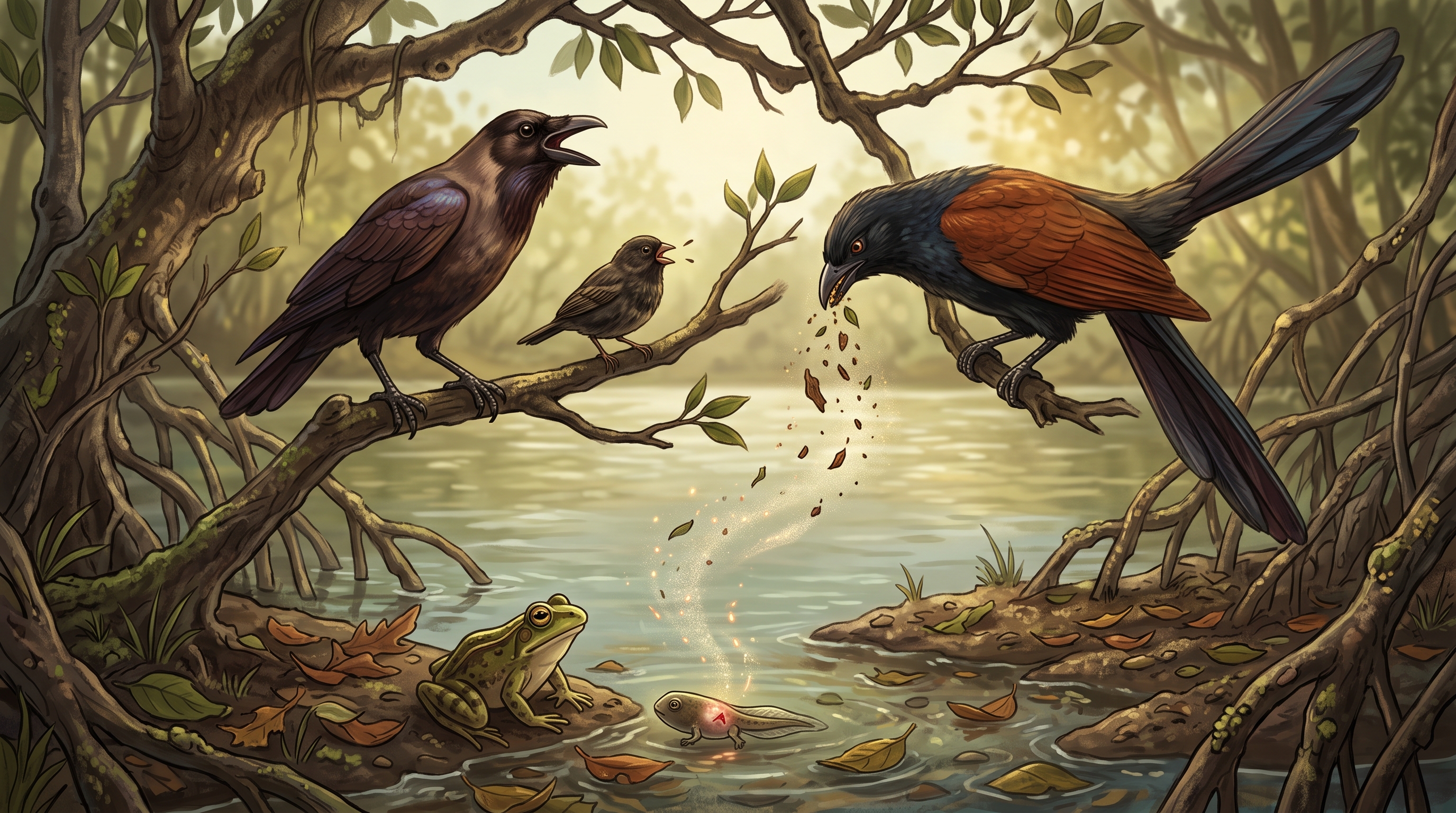 Templenet dan Asal Mula Nama Burung Gagak, Pipit dan Butbut